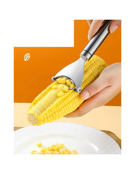 Pelador de Maíz YIKANGHENG 18 cm Acero Inoxidable 2 Piezas Pelador de Maíz YIKANGHENG 18 cm Acero Inoxidable 2 Piezas