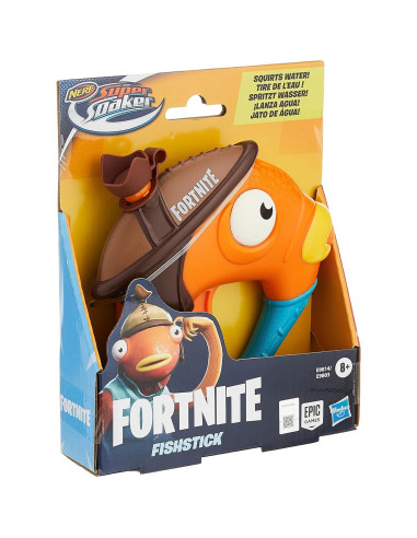 Lanzador de Agua Nerf Fortnite Fishstick Micro 16.5cm