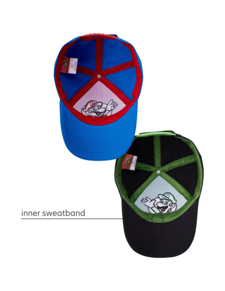 Gorra de béisbol Nintendo Super Mario para niños 4-7 años Gorra de béisbol Nintendo Super Mario para niños 4-7 años