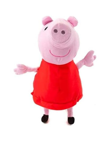 Mochila de Peluche Peppa Pig Rosa 35.6 cm con Cremallera