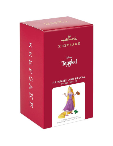 Adornos Navideños Hallmark 2021 Disney Enredados Set 2