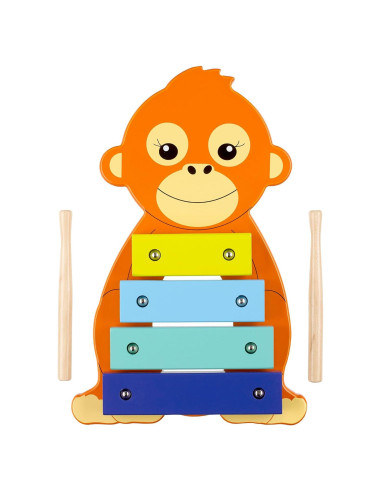 Xilófono de Madera Orangután Orange Tree - Juguete Musical 3+