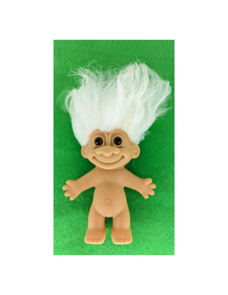 Muñeca Troll Vintage Cabello Blanco 12.7 cm OOAK Russ Berries Muñeca Troll Vintage Cabello Blanco 12.7 cm OOAK Russ Berries
