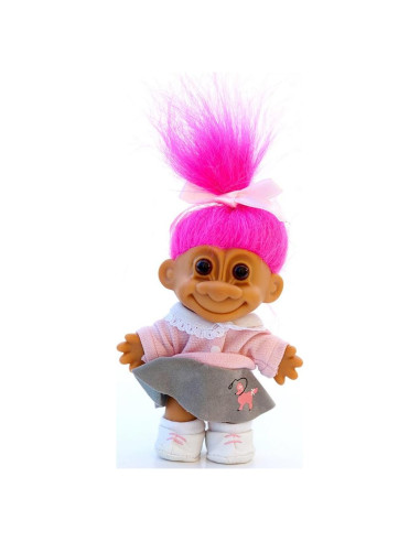 Muñeca Troll Russ Berrie 15 cm Cabello Rosa Brillante