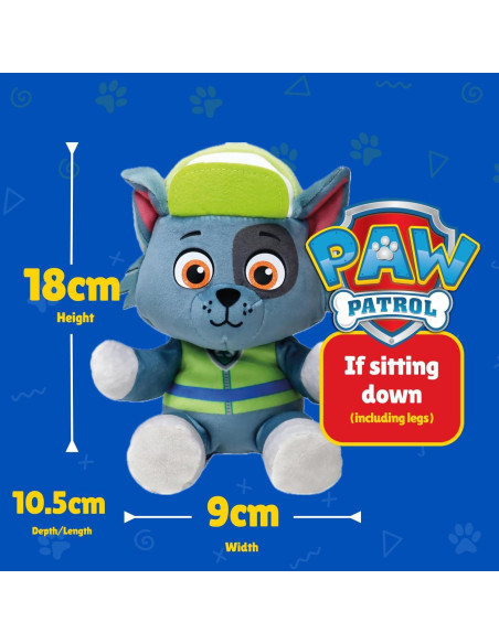 Peluche Ty Paw Patrol Rocky 20 cm Suave para Coleccionar Peluche Ty Paw Patrol Rocky 20 cm Suave para Coleccionar