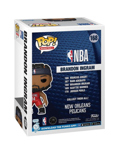 Figura Funko Pop Brandon Ingram NBA 9.5 cm Vinilo Coleccionable