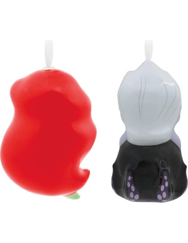 Adorno de Navidad Hallmark Disney Ariel y Úrsula 2 Piezas