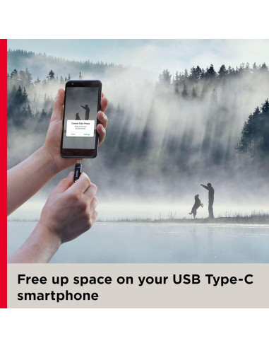 SanDisk 32GB Ultra Dual Drive Go USB Tipo-C y Tipo-A Negro