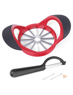 Cortador de Manzanas Aovchei 12 Cuchillas Acero Inoxidable 10.5cm