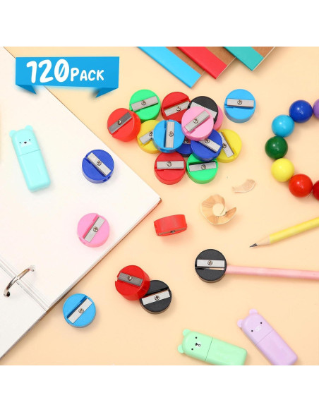 120 Sacapuntas Manuales Coloridos Glenmal para Niños 120 Sacapuntas Manuales Coloridos Glenmal para Niños