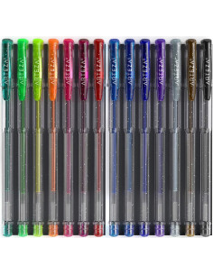 Set de 14 Bolígrafos de Gel Brillante ARTEZA - Punta 0.8-1.0 mm 2