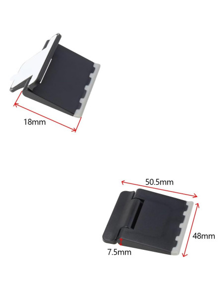 Soporte de Teclado Portátil Crear Idea 4PCS Negro 50.5x48x7.5mm Soporte de Teclado Portátil Crear Idea 4PCS Negro 50.5x48x7.5mm