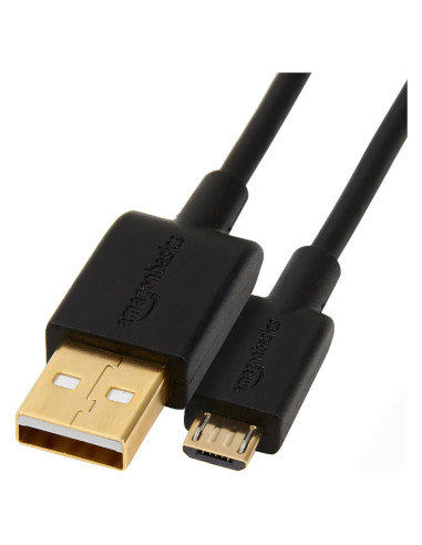 Cable USB 2.0 Amazon Basics A-Macho a Micro B 3.05m Negro