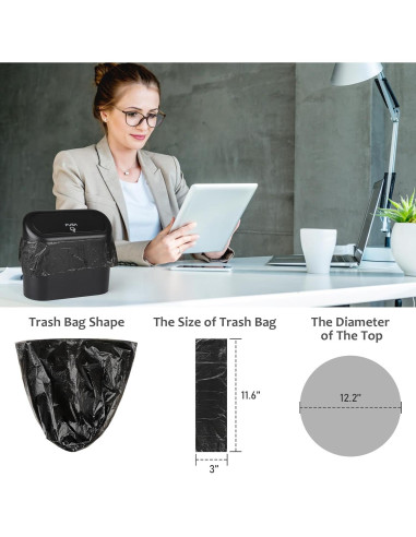 Bolsas de Basura Mini Accmor 30x30cm 90 Unidades para Auto