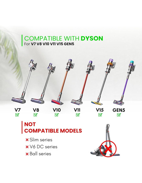 Kit de Accesorios para Aspiradora Dyson V7 V8 V10 V11 V15 - 7 Piezas Kit de Accesorios para Aspiradora Dyson V7 V8 V10 V11 V15 - 7 Piezas