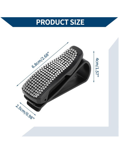 Soporte para Gafas de Sol Hihaha para Visera de Coche Blanco - 2 Pcs