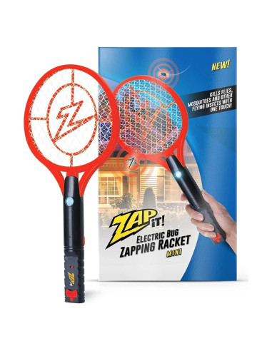 Raqueta Eléctrica ZAP IT! Mini Recargable 4000V - Rojo