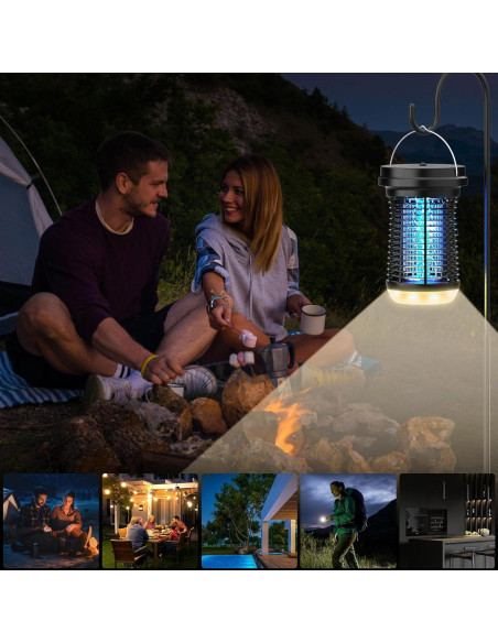 Zapper Solar PALONE para Insectos 4500V 4 en 1 Camping Zapper Solar PALONE para Insectos 4500V 4 en 1 Camping
