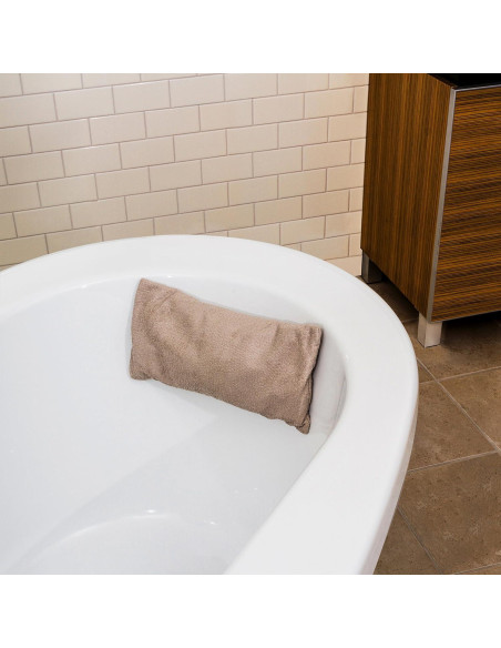 Almohada de Baño Antideslizante Splash Home Taupe 38x18 cm Almohada de Baño Antideslizante Splash Home Taupe 38x18 cm