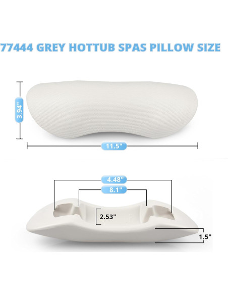 Almohada de Reemplazo para Spa Hot Spring 77444 - Gris Claro Almohada de Reemplazo para Spa Hot Spring 77444 - Gris Claro