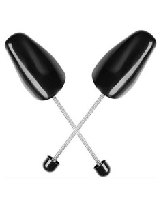 Árboles de Zapatos Ajustables de Plástico para Hombres - Negro
