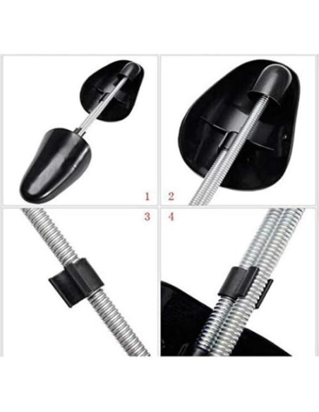 Árboles de Zapatos Ajustables de Plástico para Hombres - Negro Árboles de Zapatos Ajustables de Plástico para Hombres - Negro