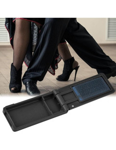 Cepillo Plegable para Zapatos de Baile Msiud - Ante Negro 2
