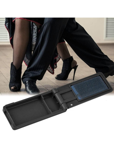 Cepillo Plegable para Zapatos de Baile Msiud - Ante Negro