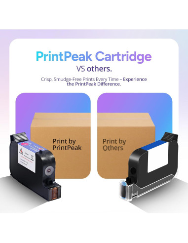 Cartucho de tinta portátil PrintPeak 42ml color azul