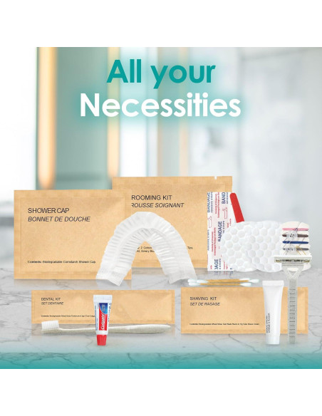 Kit de Aseo Sostenible World Amenities - 25 Artículos de Viaje Kit de Aseo Sostenible World Amenities - 25 Artículos de Viaje