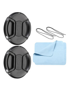 Tapa de Lente PATIKIL 82mm con Pinza Central - Paquete de 2