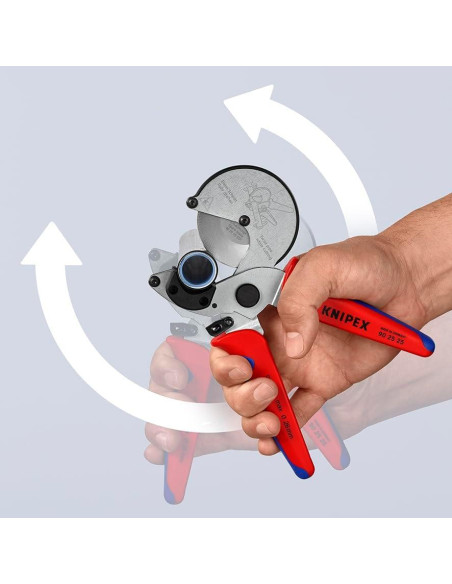 Cortadora de Tubos KNIPEX 90 25 25 para Plásticos y Aluminio Cortadora de Tubos KNIPEX 90 25 25 para Plásticos y Aluminio