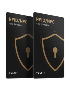 VULKIT Tarjetas Bloqueadoras RFID 2 Pack Protección NFC