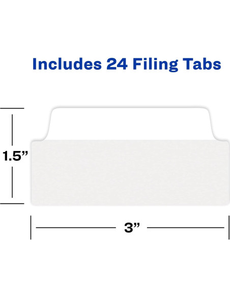 Etiquetas de Archivo Avery 24 Unidades 7.62x3.81 cm Blancas Etiquetas de Archivo Avery 24 Unidades 7.62x3.81 cm Blancas