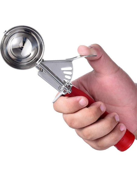 Juego de cucharas para helado Longluosi 3 tamaños acero inoxidable Juego de cucharas para helado Longluosi 3 tamaños acero inoxidable