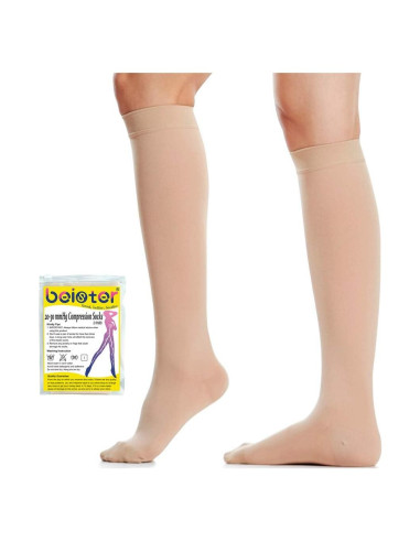Calcetines de Compresión Beister 20-30 mmHg 4X Grande Beige