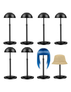 Soporte de Peluca Ajustable Geegoods - 8 Pcs Negro 25-48 cm
