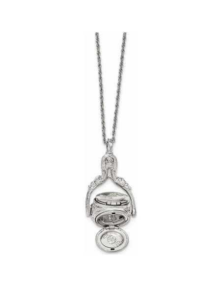 Collar elegante giratorio 3 en 1 FB Jewels 76.2 cm plateado Collar elegante giratorio 3 en 1 FB Jewels 76.2 cm plateado