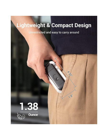 Luz de Lectura Recargable DEWENWILS LED con Clip Negro Luz de Lectura Recargable DEWENWILS LED con Clip Negro
