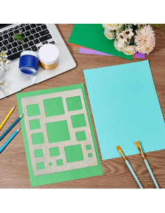 Plantilla Cuadrada PH PandaHall Acero Inoxidable 190x250 mm 2