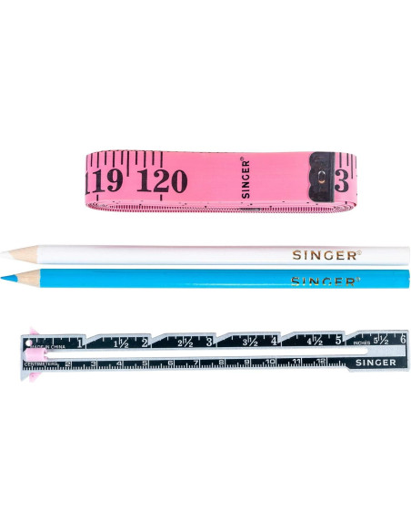 Kit de Costura SINGER 00321 - Lápices y Cinta Métrica 304.8 cm Kit de Costura SINGER 00321 - Lápices y Cinta Métrica 304.8 cm