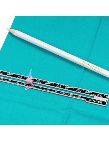 Kit de Costura SINGER 00321 - Lápices y Cinta Métrica 304.8 cm