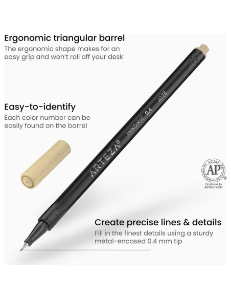 Set de 120 Marcadores Fineliners ARTEZA 0.4 mm Multicolor Set de 120 Marcadores Fineliners ARTEZA 0.4 mm Multicolor