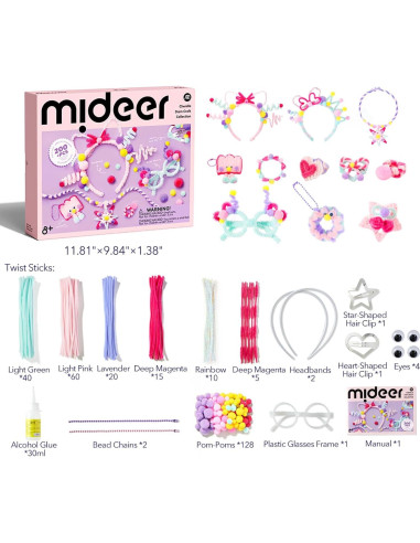 Kit de Manualidades MiDeer con Limpiadores de Tubos y Accesorios