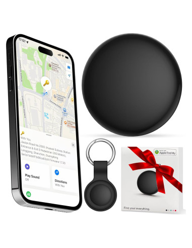 Rastreador Bluetooth Pepisk Air Tag - Localizador de Equipaje Negro