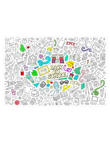 Póster Gigante para Colorear AllReal 120x80 cm Regreso a Clases Póster Gigante para Colorear AllReal 120x80 cm Regreso a Clases