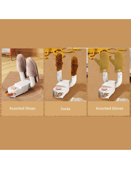 Secador de Zapatos Eléctrico Jectse con Temporizador y Estante Plegable Secador de Zapatos Eléctrico Jectse con Temporizador y Estante Plegable