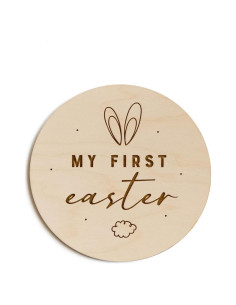 Tarjetas de Hito de Madera La Compañía de Algodón y Lona - Mi Primer Pascua