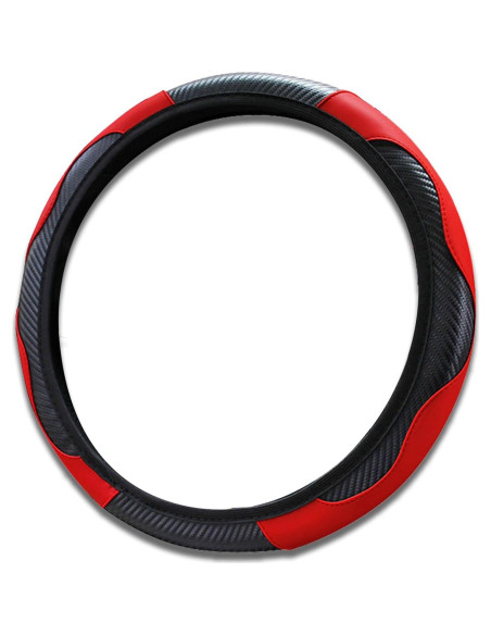 Funda de Volante Piburth 37-38cm Cuero Sintético Rojo Funda de Volante Piburth 37-38cm Cuero Sintético Rojo