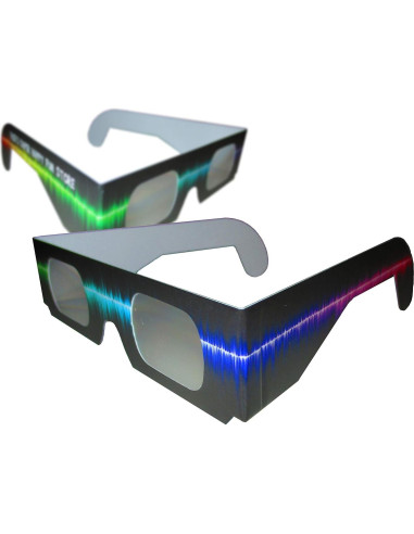 Gafas de Difracción de Fuegos Artificiales Super Feliz - 50 Unidades
